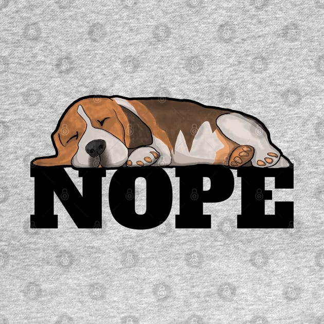 Beagle - Beagle Nope by Kudostees